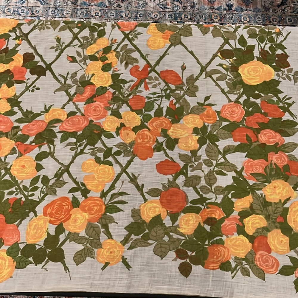 Ken Scott vintage floral scarf